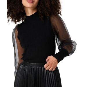 French Connection Charcoal Ribbed Sweater